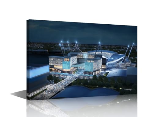 Tableau Etihad Stadium 40x60cm déco salon foot pour supporter fan