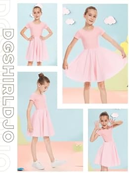 DGSHIRLDJO Meisjesjurk met korte mouwen, katoen, zomerjurk, effen kleur, A- lijn, twirly skaterjurk, jurk voor meisjes van 3-12 jaar (DE/NL/SE/PL, Leeftijd, 8 jaar, 9 jaar, Regular, wit DGSHIRLDJO Meisjesjurk met korte mouwen, katoen, zomerjurk, effen kleur, A- lijn, twirly skaterjurk, jurk voor meisjes van 3-12 jaar (DE/NL/SE/PL, Leeftijd, 8 jaar, 9 jaar, Regular, wit