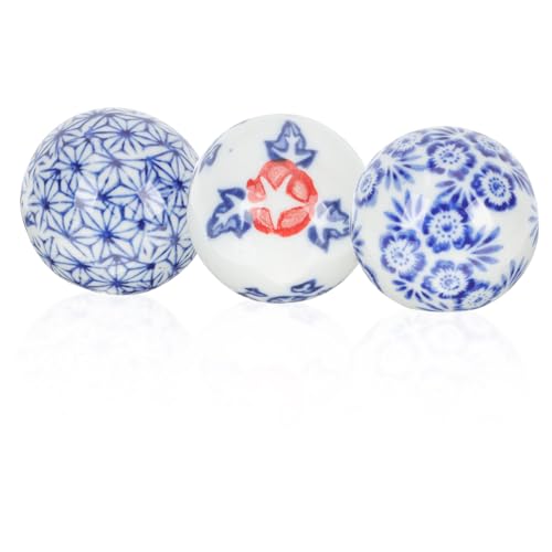 Luxshiny 3pièces Flottantes Céramique pour Aquarium Décoration Style Chinois Ornements sans Bords Tranchants Safe pour Poissons