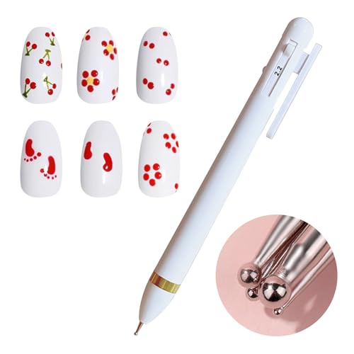 1 ferramenta de pontilhamento de unhas, ferramentas de pontilhamento de unhas para arte de unhas, fe