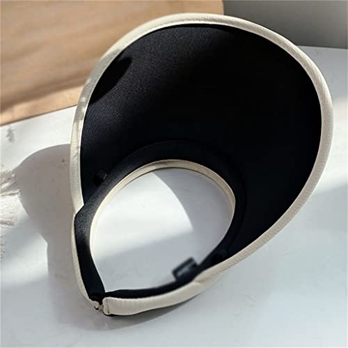 Double augmentation de l'été chapeau visière vide anti uv visage - 2