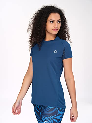Image of TECHNOSPORT Women's 100% Polyester Regular Fit T-Shirt
