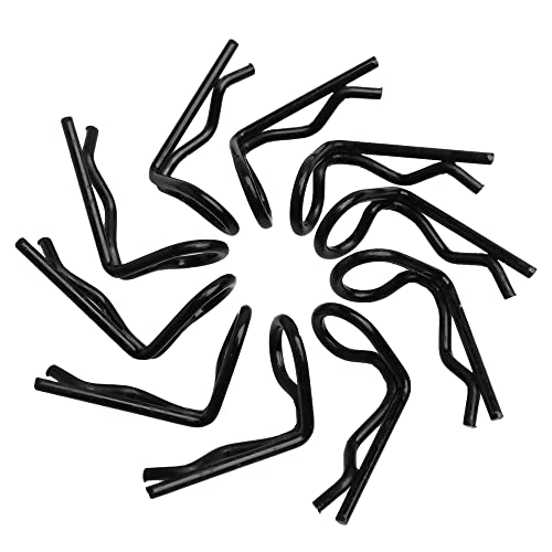 Gdool 30-Pack 90-Degree Angle 1Mm Body Clips Bent Springy Pins For All 1/16 1/18 1/20 Scale Model Car Truck Crawler Truck(Black) #TOP1