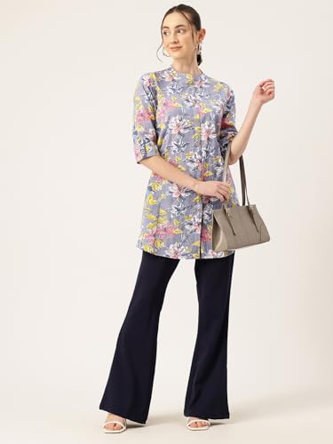Image of Printed Mandarin Shirt - Casual & Chic (S-3XL)