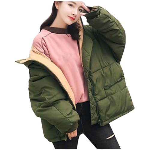 Veste matelassée décontractée couleur unie NZYIHAO veste d'extérieur zippée