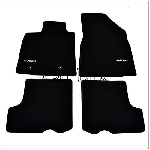 Tapis De Sol Voiture Pour Dacia Sandero 2007-2025 - Velours, Antidérapant, Imperméable - Facile à Installer Et Nettoyer
