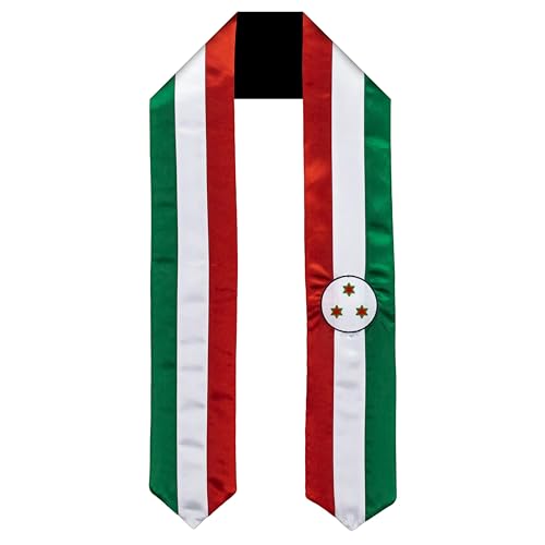 Vision Wear - Burundi Flag Graduation Sash/Stole - Vibrant Cultural