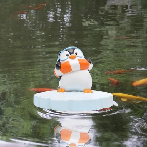 Figurine de pingouin en résine pour décoration de jardin extérieur - 6