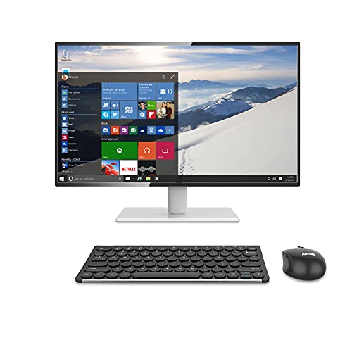 Arteck 2.4G Wireless Keyboard And Mouse Combo Ultra Compact Slim Stainless Full Size Keyboard And Ergonomic Mouse For Computer/Desktop/Pc/Laptop And Windows 10/8/7 Build In Rechargeable Battery #TOP6