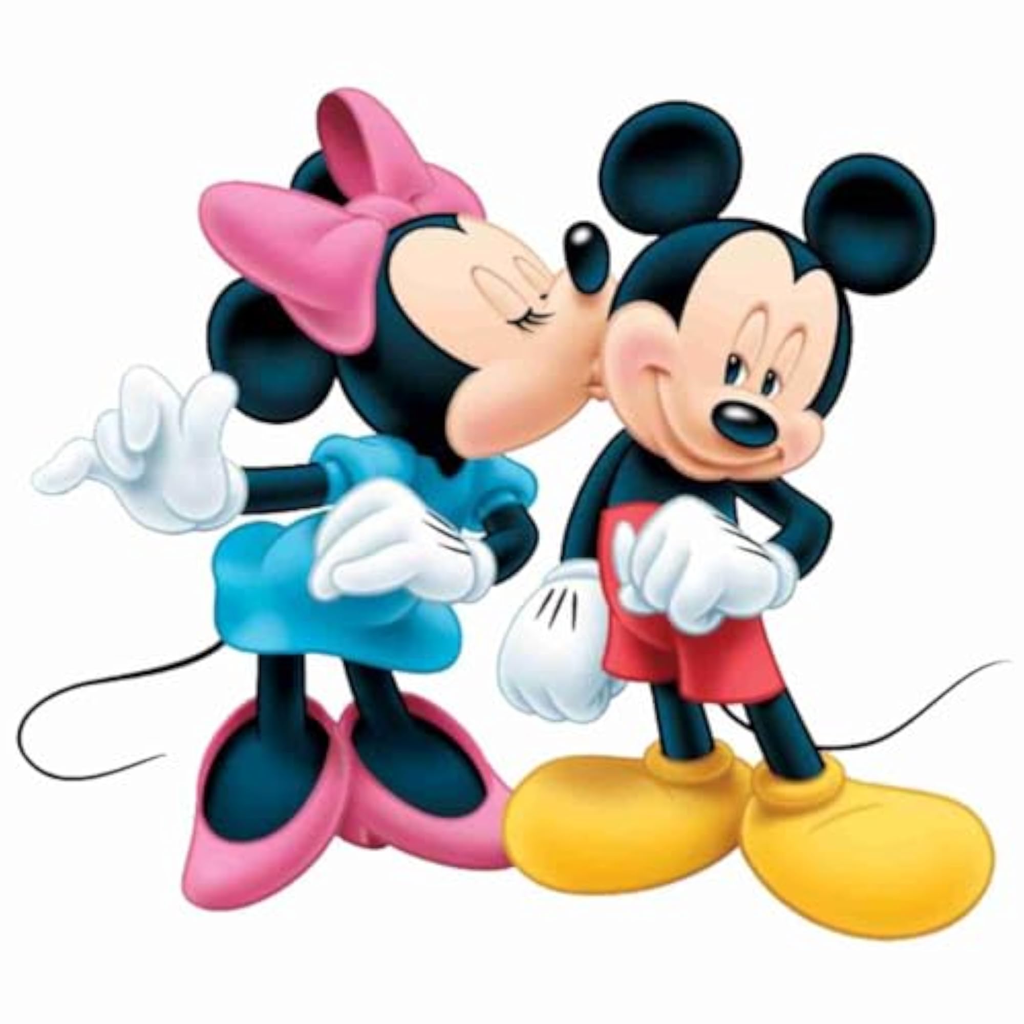 Fun Pose Mickey Mouse Wall Sticker, Multicolor PVC Vinyl