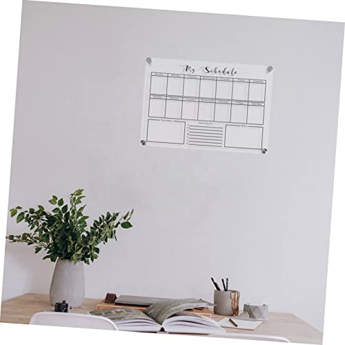 Toddmomy 1 Set Weekly Planner Board Weekly Schedule Board Dry Erase Calendar Board Fridge Note Board Mini Whiteboards Glass White Board Weekly Calendar Whiteboard Desk Board Dry Erase Board #TOP2