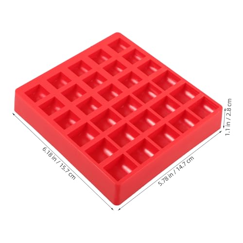 Caja organizadora de monedas roja Lurrose 2pcs miniatura 2