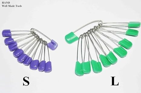 50 Pcs Beautiful Colourful Nappy Pins, Safety Pins, Size L- 55mm