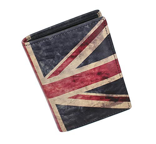 Porte-monnaie en cuir Kalmin avec protection RFID et imprimé Union Jack 197_4
