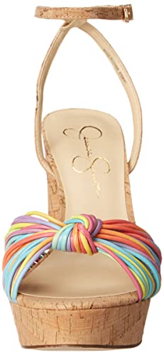 Jessica Simpson Women's Immie Platform Sandal Heeled, Multi, 9 #TOP1