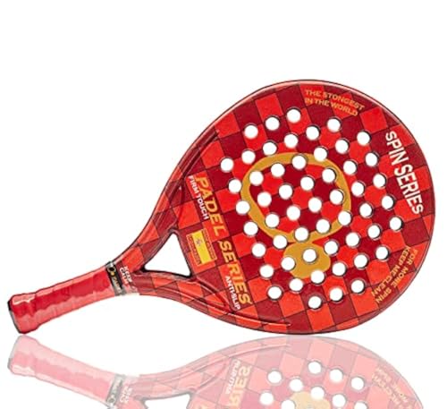 Padel Series - Spin Series Red Pala De Padel Fabricada En Abs Y Policarbonato Buen Control Y Máximo Efecto Caras Gomosas Antideslizantes Modelo De Tacto Firme Con 3 Capas De Espuma Firm Padel Series - Spin Series Red Pala De Padel Fabricada En Abs Y Policarbonato Buen Control Y Máximo Efecto Caras Gomosas Antideslizantes Modelo De Tacto Firme Con 3 Capas De Espuma Firm