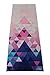 Myogalife Hot Yoga Towel Beautiful Design, Extra Long (24"x72"), Extremely Absorbent, Machine Washable and Non-Slip When Dampened. Perfect for Bikram, Ashtanga, Pilates, etc (Trikona Ombré)