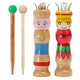 【Matériaux naturels et sûrs】 Ce tricotin manuel est fabriqué en bois naturel, soigneusement poli pour éviter les échardes. Durable et agréable au toucher, il offre une expérience de tricot sécurisée et ludique pour les enfants comme pour les adultes