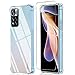 Kokio Funda para Xiaomi Redmi Note 11 Pro (China)/Note 11 Pro MAX 5G 6.67" Transparente + 1 Pack Cristal Templado,Carcasa Protectora Antigolpes Transparente Suave TPU con Cojín Esquina Parachoques