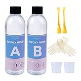 SCHÖNER UND KRISTALLKLARER EFFEKT: Unser hochwertiges kunstharz in professioneller Qualität ist glatt und trocknet gleichmäßig, um Krabbeln, Rinnsal, Krater und Blasen zu vermeiden. Es wurde entworfen, um wunderschön auszusehen und stark und langlebig zu sein. Klares Gießharz, glänzend. Glänzend. Dick. Solide und hart. Aus irgendeinem Grund sind Sie mit unserem Epoxidharz /Glasklar Gießharz Set nicht 100% zufrieden. Nehmen Sie Kontakt mit uns auf. Wir sind immer für Sie da.