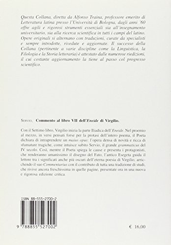 Commento Al Libro Vii Dell`Eneide Di Virgilio - 2