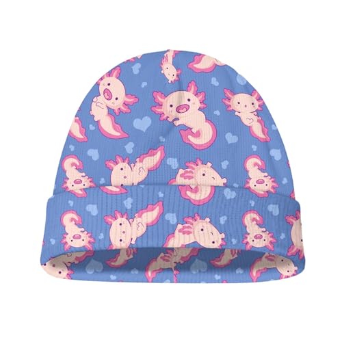 Beanie Hat for Girls School Cute Graphic Knit Skull Cap Beanies Casual Slouchy Kids Elastic Warm Cuffed Winter Hats