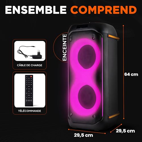Enceinte Bluetooth PA Pyle 160 W pour chanter ensemble à la maison