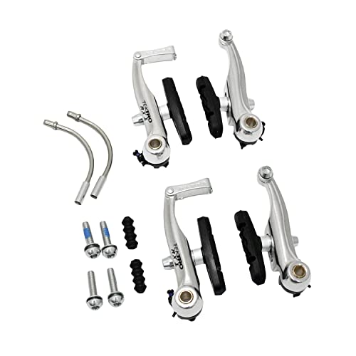 TEKTRO RX1 Mini-V Brake Cyclocross Brake Set (Front+Rear), Silver, MH2653