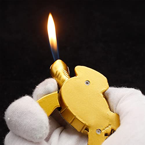 Torch Lighter, Creative Desktop Golden Turtle Butane Lighter, Cool Portable Gas Lighter, Adjustable Soft Flame Lighter, Refillable Butane Lighter For Outdoor Indoor Men Boyfriends Gift(Turtle) #TOP7