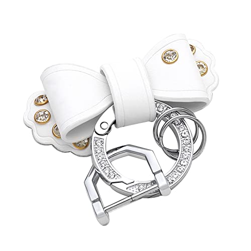 Crystal Bow Keychain Bling Diamond Key Decoration Metal Key Ring Creative Charm Pendant Accessories For Car Key Purse Bag #TOP28