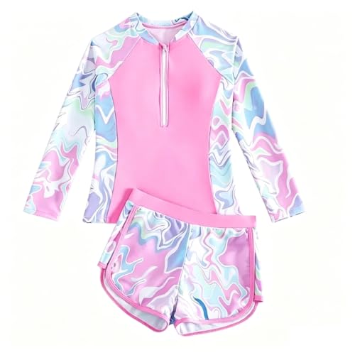 Maillot de bain UV fille rembourrage maillot de plage anti-uv 120-160cm