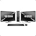 HP Elite Desktop Computer, Intel Core i5 3.1GHz, 8GB RAM, 1TB SATA HDD, Keyboard & Mouse, Wi-Fi, Dual 19in LCD Monitors (Brands Vary), DVD-ROM, Windows 10, (Renewed)