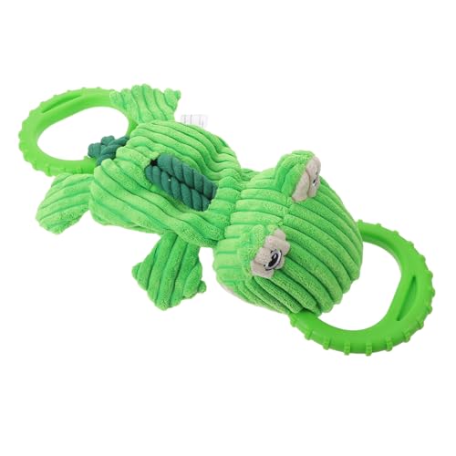Jouet interactif pour chiot et grand chien peluche grenouille robuste - 2