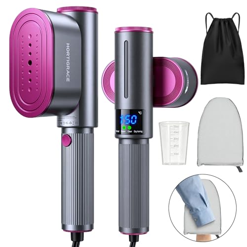 Travel Steamer for Clothes, 2-in-1 Steam Iron & Garment Steamer with Fast Heat-Up, 1200W Portable...
