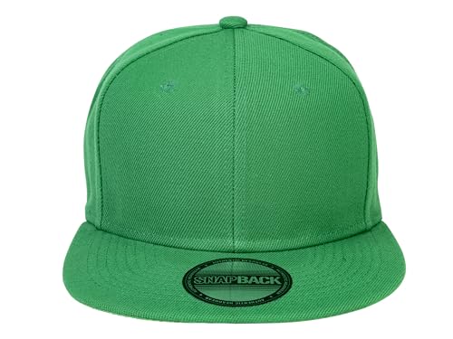 Image of Gelante Plain Blank Flat Brim Adjustable Snapback Baseball Caps Wholesale LOT 12 Pack