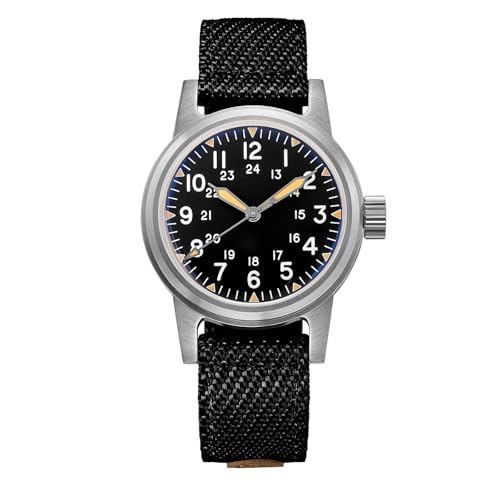 TACTICAL FROG ADDIESDIVE AD2088 36 mm Vintage-Mechanikuhr, Black