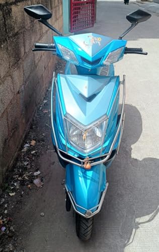 Image of ULTRABIKES Aura Electric Scooter with 48V 24AH Lithium Ion Battery|2 Year Warranty On Battery|60 KM Range On Single Charge|3 Speed Modes|USB Charging Facility I 45 KMPH TOP Speed (Blue),for Adult