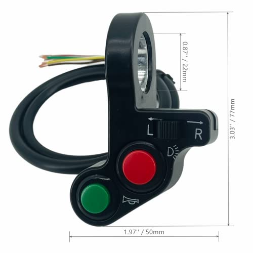 Altbet Universal Atv Utv Sxs Turn Signal Horn Kit Street Legal Kit Handlebar Thumb Switch With Led Lights Flasher Relay Blinker Harness System (Kit N) #TOP3