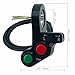 ALTBET Universal ATV UTV SXS Turn Signal Horn Kit Street Legal Kit Handlebar Thumb Switch with LED Lights Flasher Relay Blinker Harness System (Kit N)