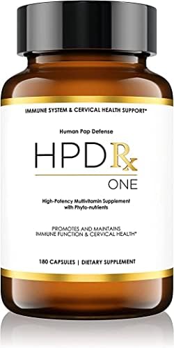 HPD Rx ONE Immunity Boost Multivitamin HPV Supplements for Women and Men | Advanced Immunity Defense Support | Helps HPV Immune Response | 6-Month Supply, 1,080 Capsules, Pack of 6
