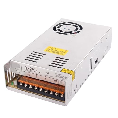 Pilote LED non étanche S-400-12 400W 12V 33A à haute dissipation thermique