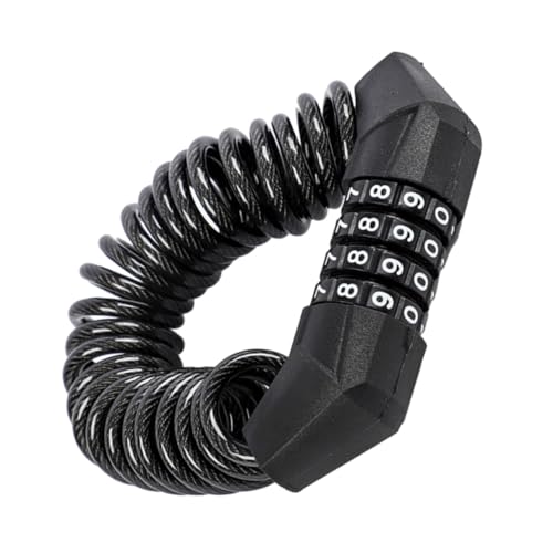 TOGEVAL 桁ダイヤル設定可能自転車ヘルメットロック 耐久性ジンク合製 軽量携帯便利 盗難防止 山地車対応パッドロック