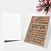 Ziwenhu Humor Sister Birthday Gift Ideas from Brother Cousin, Cute Sister Birthday Card from Borther, Funny Birthday Card for Her