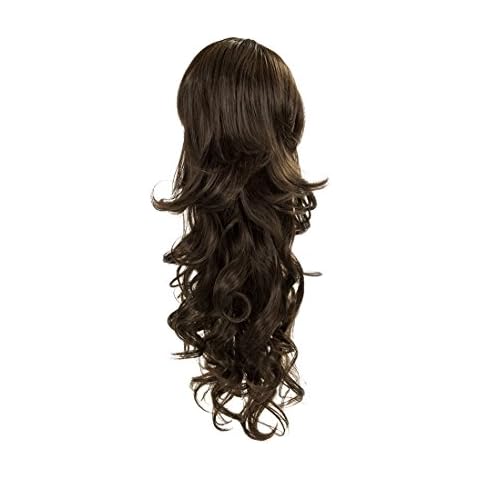 Molly Dark Brown Drawstring Ponytail with Volume Cover
