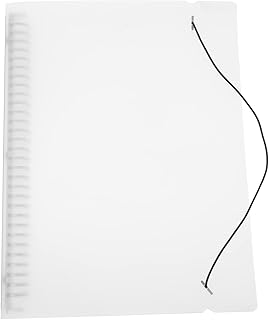 Lurrose Capa De Fichário De Folhas Soltas Com Fecho De Botão De Pressão Capa De Bloco De Notas Capa De Diário Fichário Capa Translúcida Bloco De Notas Shell A5 Fichário Recarregável Capa