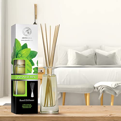 Difusor de Aroma Menta 100 ml con Varillas de Rattan miniatura 3