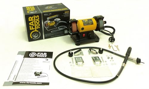 Mini amoladora Fartools MBG 120 para afilar piezas pequeñas con precisión 4