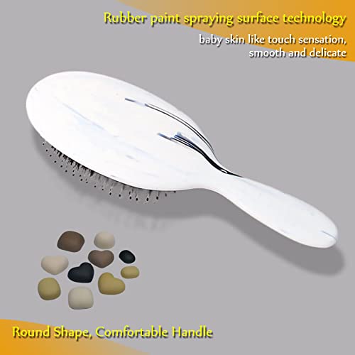 Ancgreen Hair Brush,Boar Bristle Hair Brush With Nylon Pins,Detangling Paddle Brush Hair Comb Set For Men And Women For Long Thick Thin Curly Natural Wet Or Dry Hair #TOP1