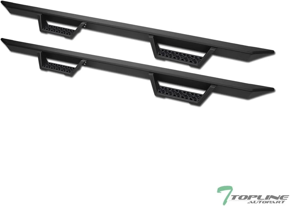 R&L Racing Matte Black Modular Drop Step Nerf Bars Compatible with 2010-2018 Ram 2500/3500 Mega Cab