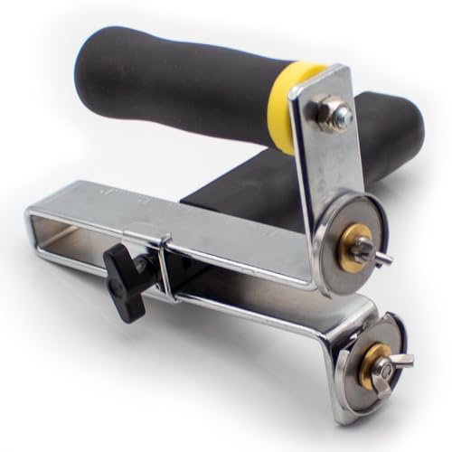 Manual Adjustable Gypsum Board Cutter Tools Portable Hand Push Roller Drywall Cutting Artifact Scoring Knife with Scale